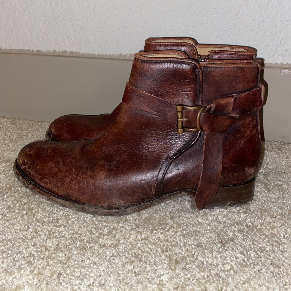 Frye leather booties